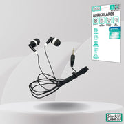 Auriculares 3.5 mm con sonido estéreo