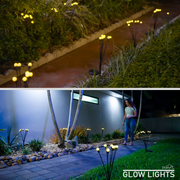 Luces solares luciérnaga para jardín