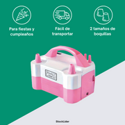 Inflador de globos eléctrico rápido y cómodo