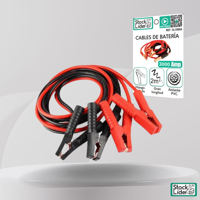 Pinza arranque 3000A para coche y moto