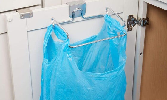 Soporte bolsa basura colgante acero inoxidable