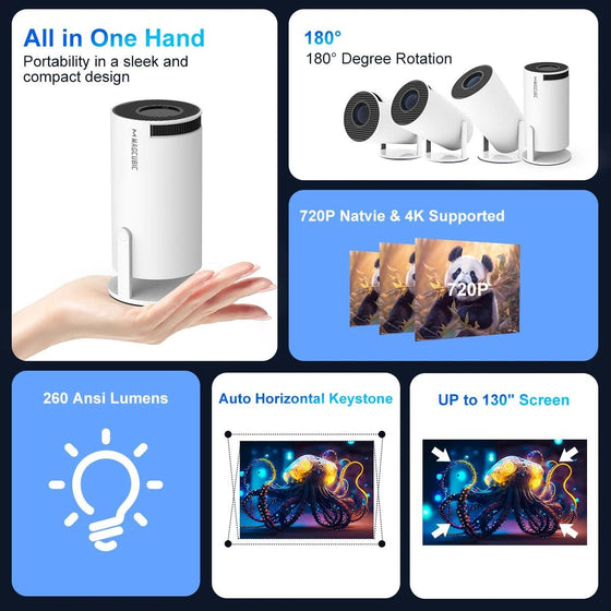 Proyector portátil HD para casa | ViamoMas