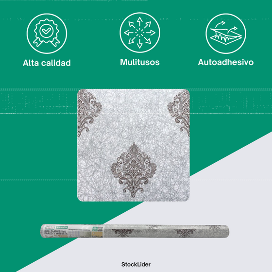 Rollo adhesivo pared y muebles 45x2m