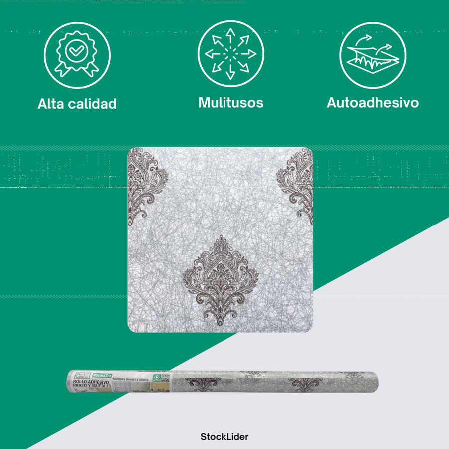 Rollo adhesivo pared y muebles 45x2m
