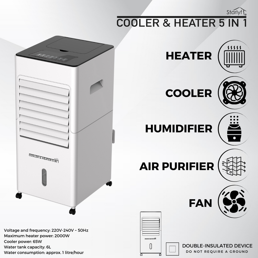 Climatizador 5 en 1 portátil para hogar