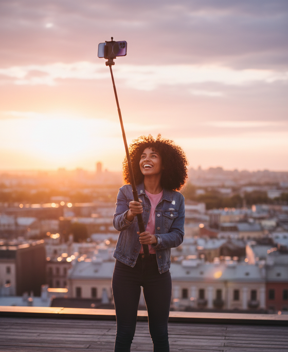 Palo selfie trípode con mando | ViamoMas