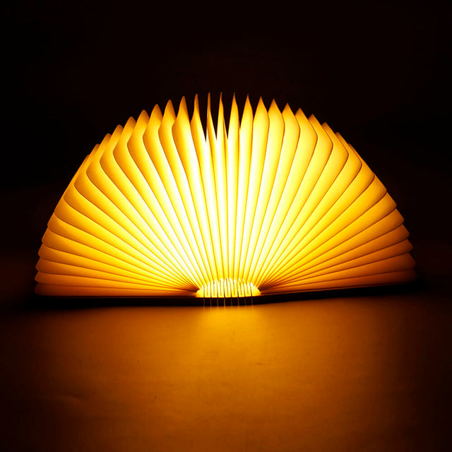 Lámpara Libro Plegable de Madera