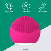 Limpiador facial de silicona USB