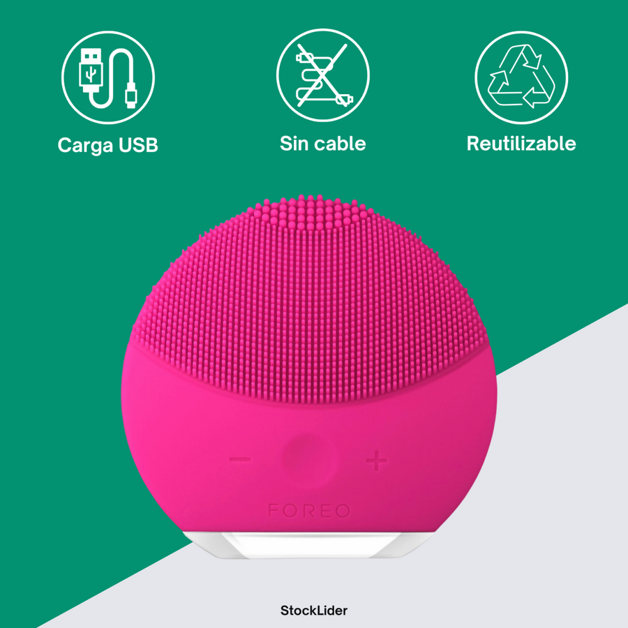Limpiador facial de silicona USB