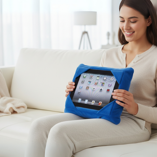 Almohada ergonómica para tablet y móvil