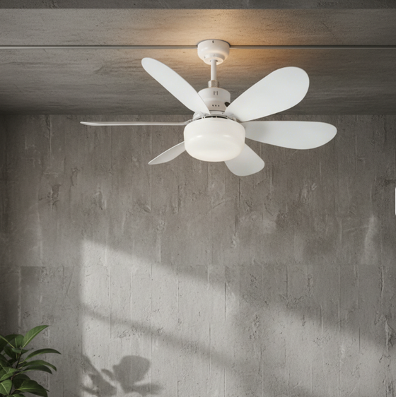 Ventilador de techo LED retráctil con mando