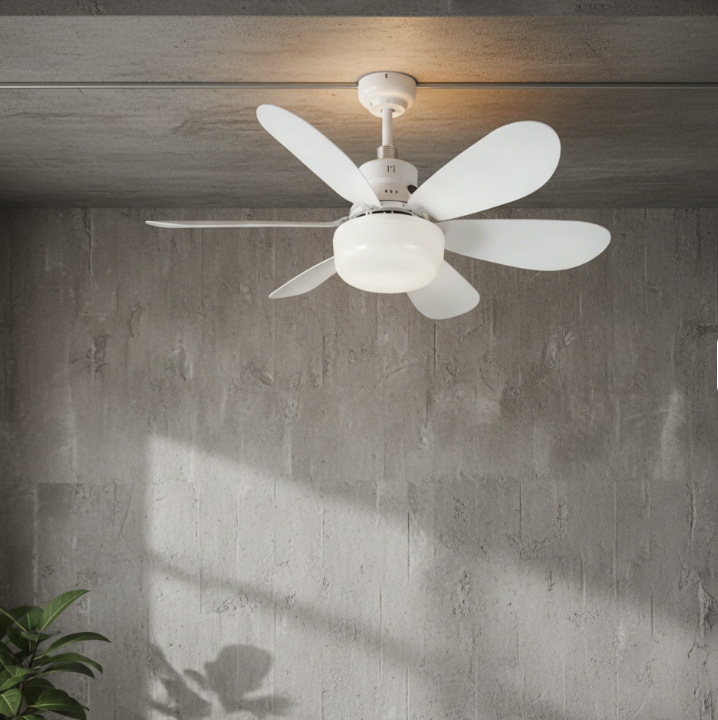 Ventilador de techo LED retráctil con mando