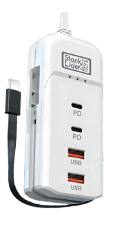 Regleta de carga USB 4+1 compacta 60W