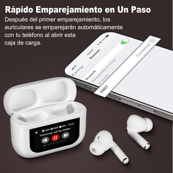 Auriculares Bluetooth 5.4 ANC táctiles