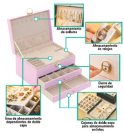 Joyero 3 plantas con llave | ViamoMas