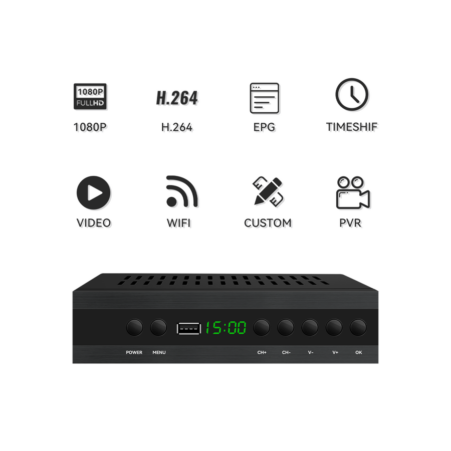 Receptor TDT 1080p con PVR y USB