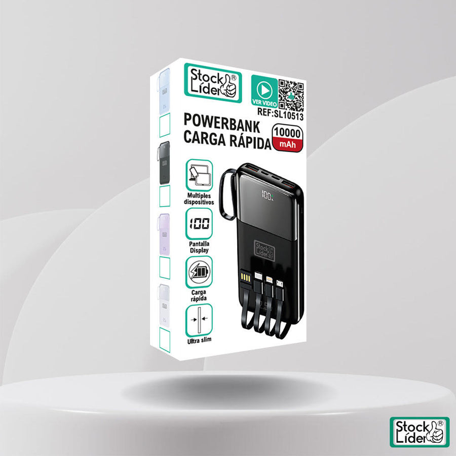 Powerbank carga rápida 10000mAh 22.5W
