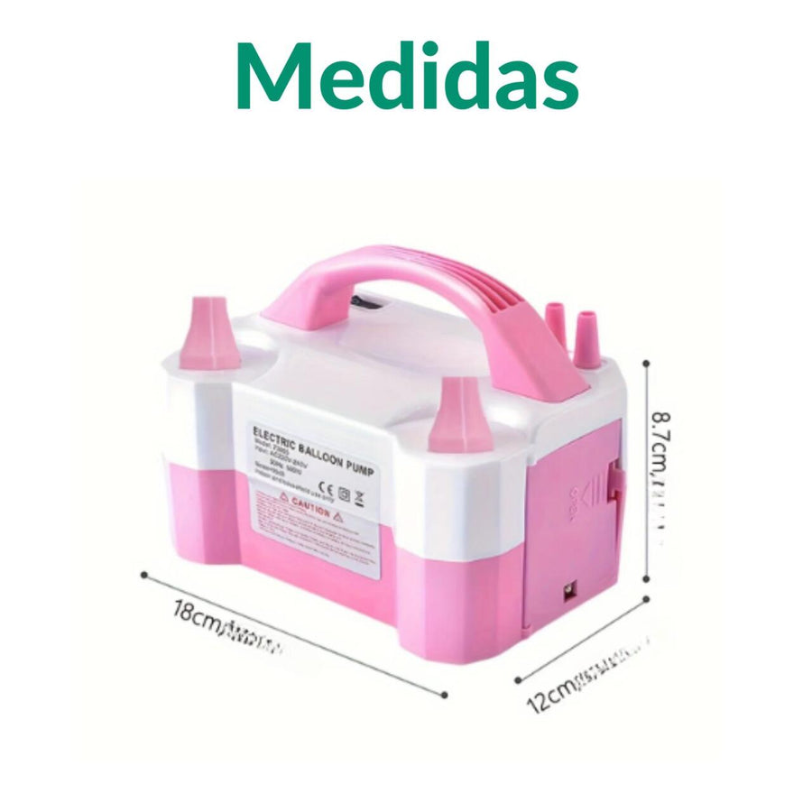 Inflador de globos eléctrico rápido y cómodo