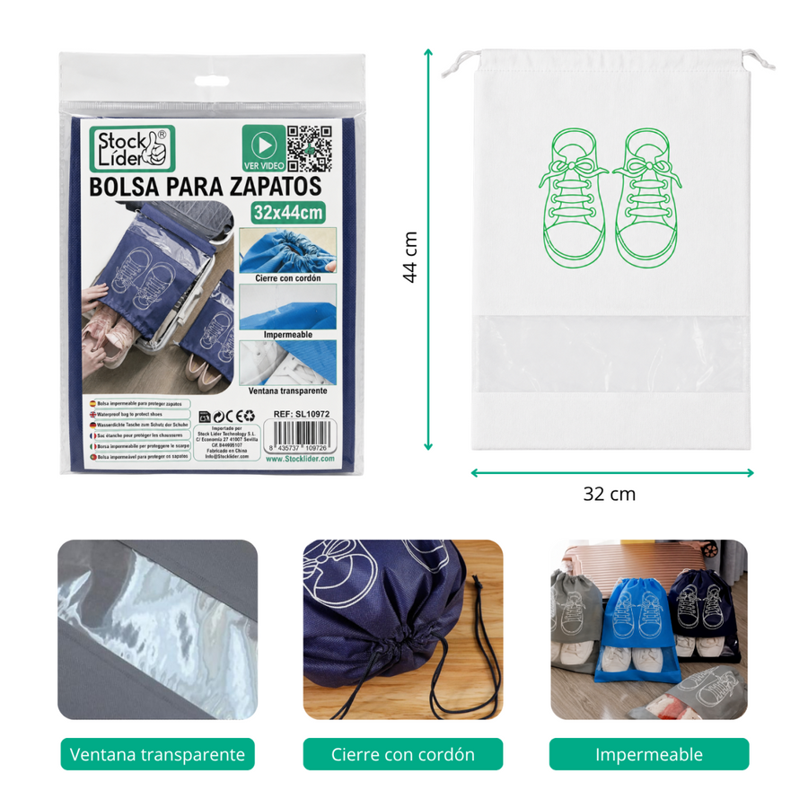 Bolsa para zapatos impermeable | ViamoMas