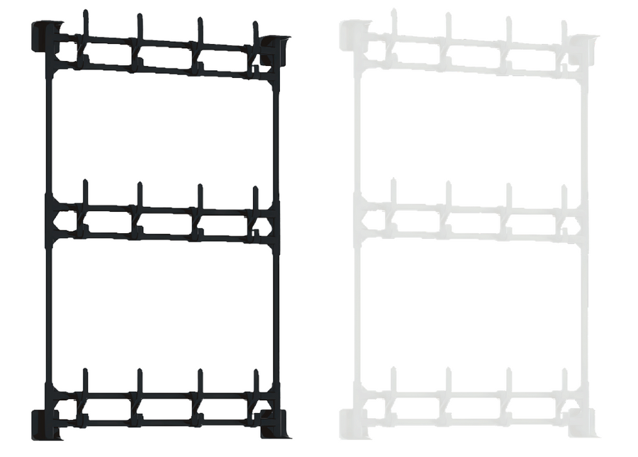 Perchero de pared 3 plantas | Orden sin agujeros