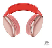 Auriculares Bluetooth rojos con micrófono