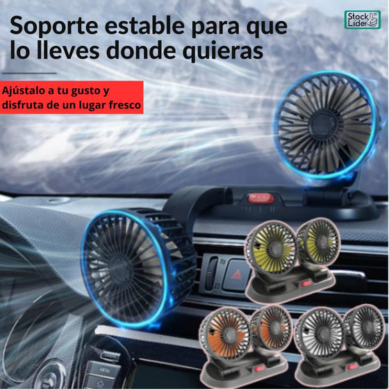 Ventilador doble compacto para casa