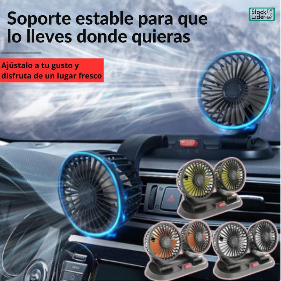 Ventilador doble compacto para casa