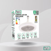 Lámpara LED con ventilador | Luz y frescor