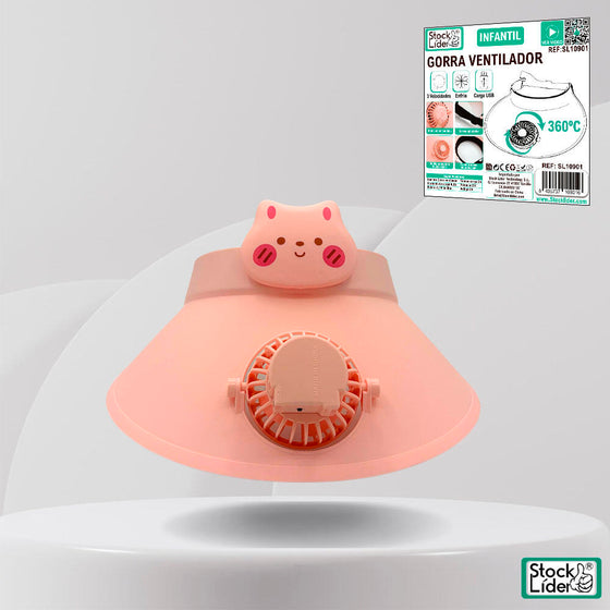 Gorra ventilador USB ajustable | ViamoMas