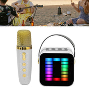 Mini Micrófono Bluetooth con Altavoz RGB