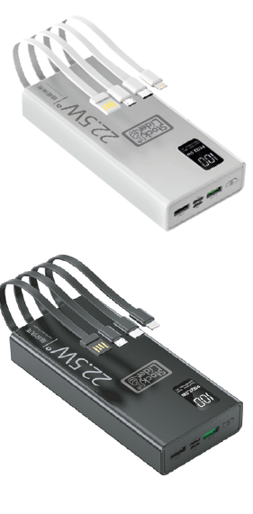 Powerbank carga rápida 20000mAh 22.5W