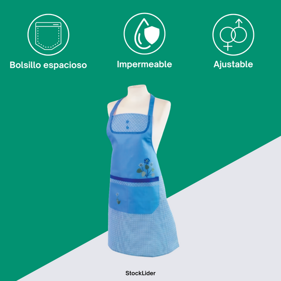 Delantal impermeable con bolsillos | ViamoMas