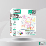 Pizarra con luz LED 20x20 para dibujar