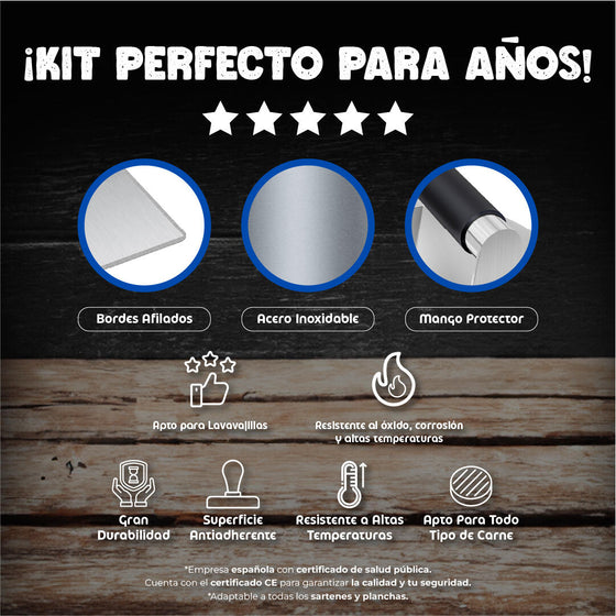 Smash Burger Kit para hamburguesas smash