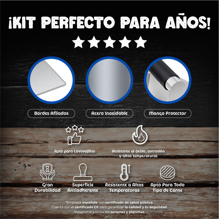 Smash Burger Kit para hamburguesas smash