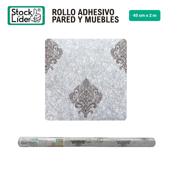 Rollo adhesivo pared y muebles 45x2m