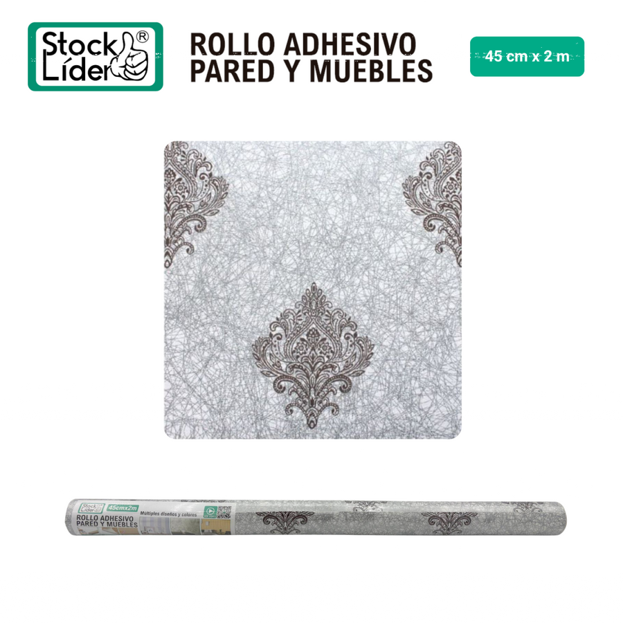 Rollo adhesivo pared y muebles 45x2m