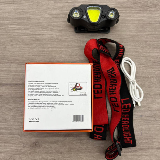 Linterna Frontal LED Recargable | ViamoMas