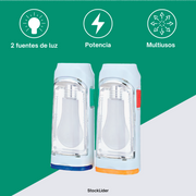 Linterna led doble 5w 300lm | Compacta y útil