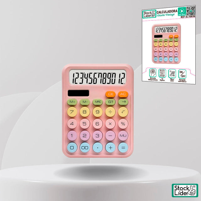 Calculadora retro de 12 dígitos