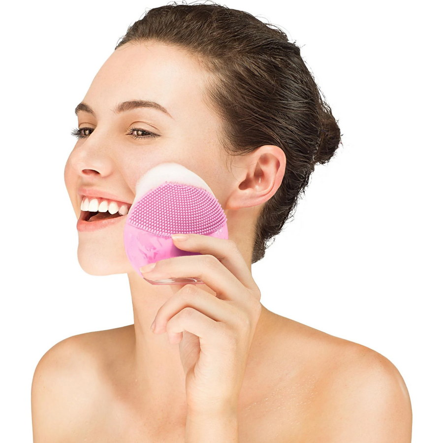 Limpiador facial de silicona USB