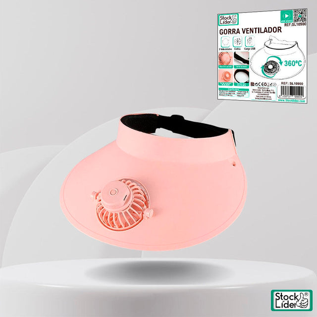 Gorra ventilador USB 360° | ViamoMas
