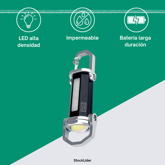 Linterna llavero recargable multifunción