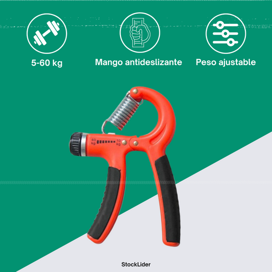 Fortalecedor de agarre ajustable 5-60 kg