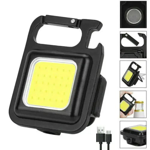 Linterna mini multiuso recargable USB
