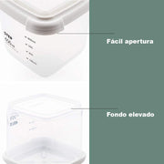 Recipientes apilables con tapa | Set 4