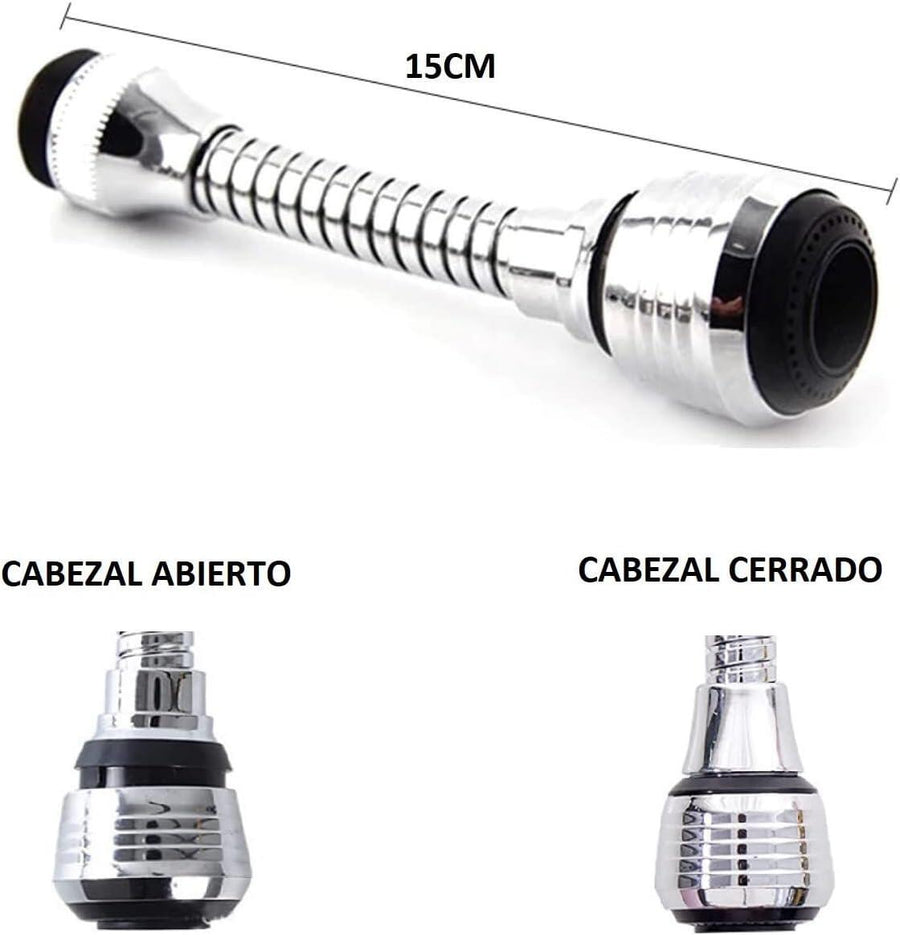 Aireador flexible para grifo 360°