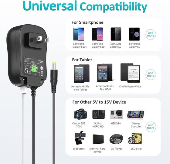 Adaptador universal de corriente de viaje