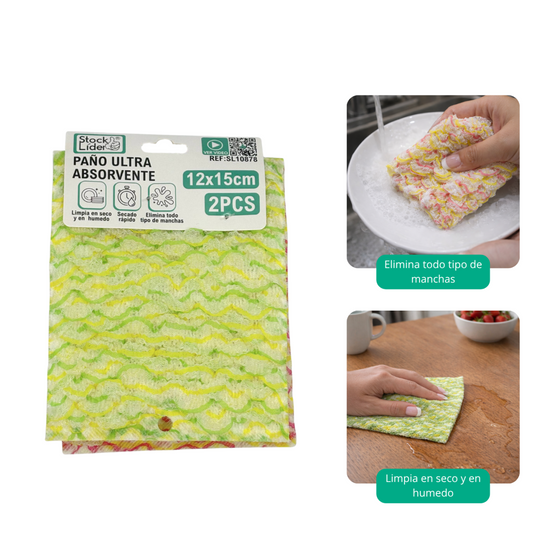Paño ultra absorbente para limpieza rápida