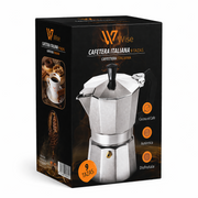 Cafetera italiana 9 tazas de aluminio